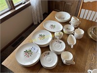 Rose Pattern China Service for 12