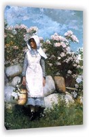 N9016  Classic Canvas Prints, Girl & Laurel Art, 1