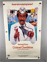 Vintage 1980s Critical Condition Movie Poster