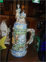 Large Ceramic German Type Stein & Mugs