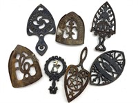 Cast Iron and More Metal Trivets 9.5” and Smaller