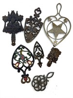 Cast Iron and More Metal Trivets 10” and Smaller