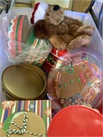 Christmas boxes, cookie containers , etc