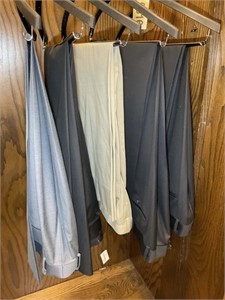 GROUP OF 5 PAIR MENS DRESS AND CASUAL PANTS 41 IN