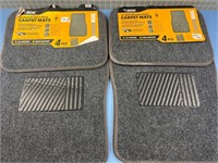 2X NOS ALL WEATHER CARPET MATS CAR & TRUCK