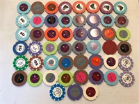 51 Various Foreign, Cruise Casino Chips