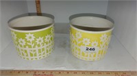 2 Haeger ceramic planters