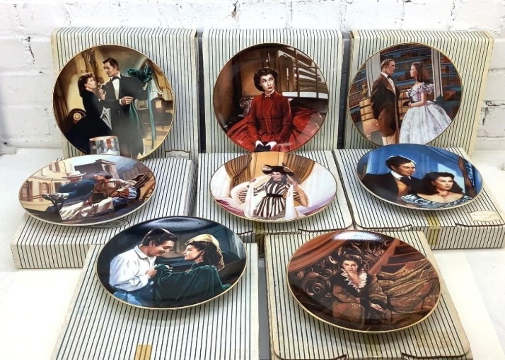 (8) 1991/92 Gone with the wind collector plates
