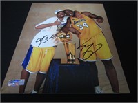Kobe & Shaq Signed 8x10 Photo Heritage COA