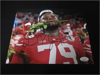 Dawand Jones Signed 8x10 Photo JSA Witnessed