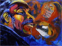 Katey Penner "Count Basie" Mixed Media.  Jazz