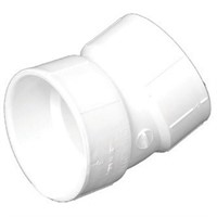 Charlotte Pipe 4 in. Hub X 4 in. D Hub PVC Elbow 1