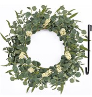 ($34) Eucalyptus Door Wreaths for Front