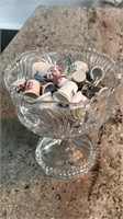 Thimble collection in 6 inch bowl