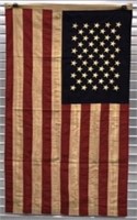 Tea stained American flag