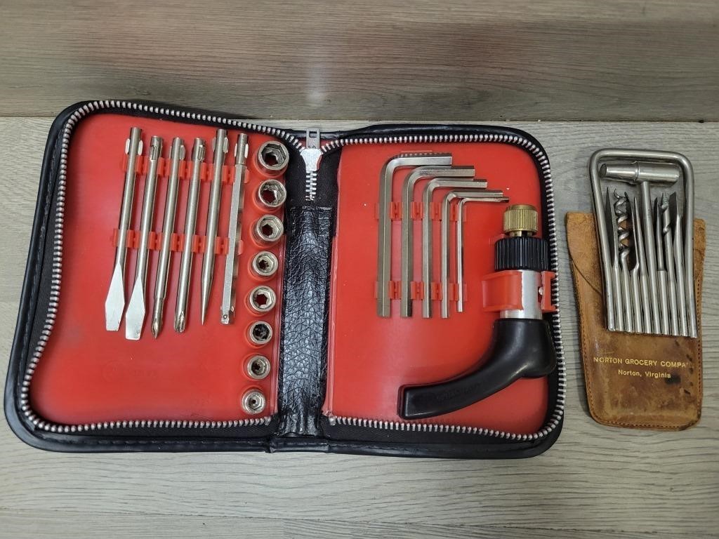 Tools in Leather Case x2