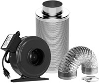 Air Filtration Kit:, Inline Fan, Carbon Filter