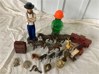 US Mailbox Bank w/ Pennies/ Toy Horses/Toy Simply