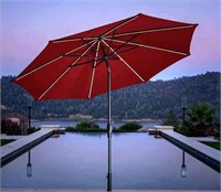 Outdura (3m/10ft) Led Market Umbrella - Bonfire