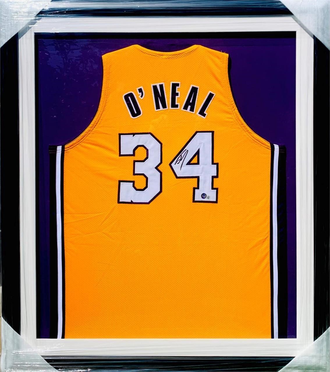 Shaq- Custom framed autographed jersey