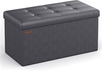 Songmics 30 Inches Folding Storage Ottoman Bench,