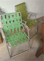 Vintage outdoor folding chairs