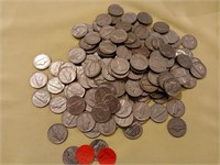 1940's, 50's, 60's Nickels Approx $9 FV