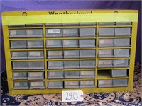 Weatherhead 49 Bin Metal Parts Organizer Cabinet