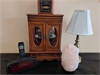 Jewelry Box, Lamps, Clock, Phone & Bank