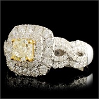 1.52ctw Fancy Diamond Ring in 18K Gold