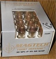 20 Rounds Magtech. 38 Special Ammo (Back Room)