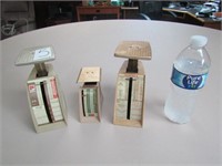 3 EARLY PLASTIC POSTAL SCALES