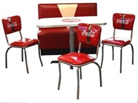 Coca-Cola Table Booth Seat & Chairs