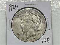 1924 Peace Silver Dollar