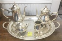 Silver Service Set 2 Pieces Marked "900" Wm Rogers