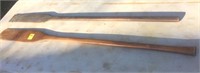 (2) Wood Paddles, 1 Copper Capped