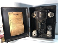 Vintage Telering  telephone box Metal Ring Box