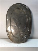 Vintage metal tin toy play shield