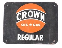Tin Crown Gas Pump Plate