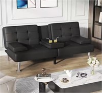 65 in. Convertible Folding Futon Sofa Bed