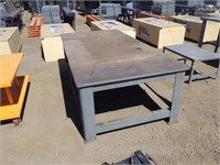 29 1/2"x48"X96" Metal Work Table (QTY 1)