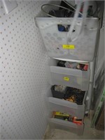 3 Drawer Organizer & Basket of Misc Hardware