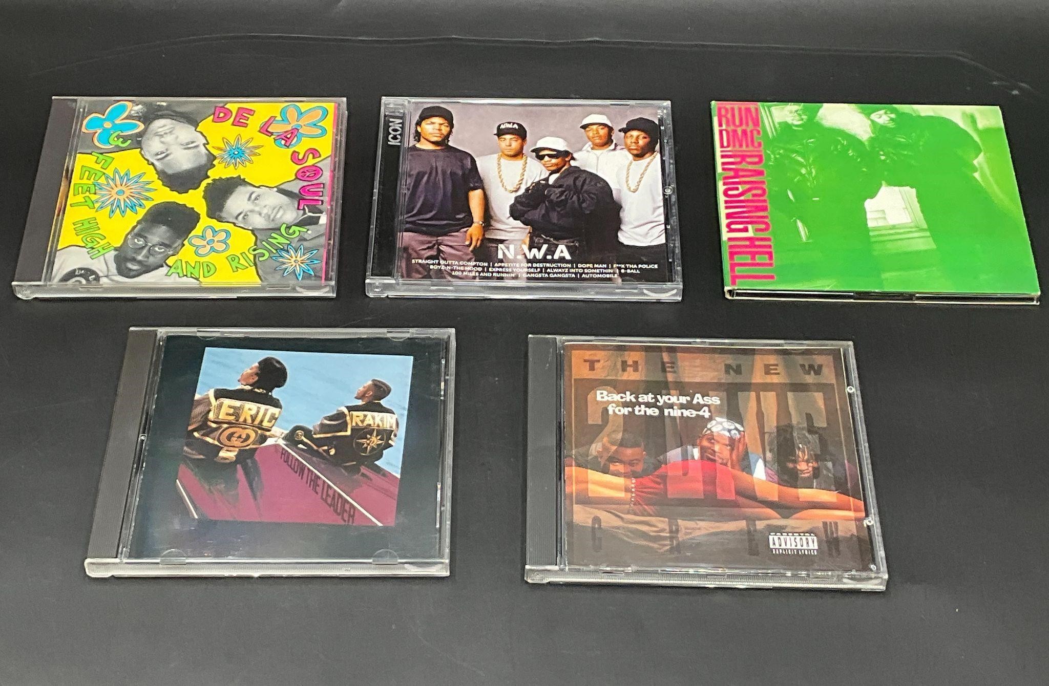 Lot of 5 Hip Hop/Gangsta Rap CD's NWA De La Soul +