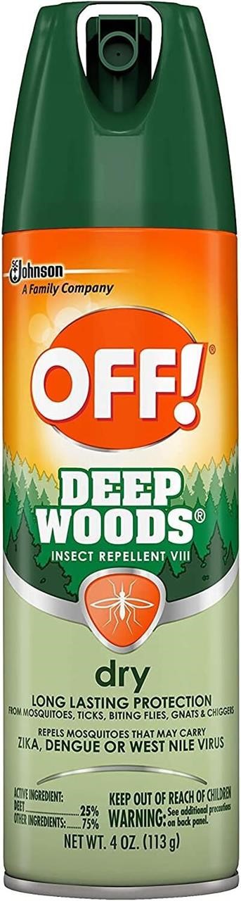 OFF! Deep Woods Dry Aerosol Spray 6 oz