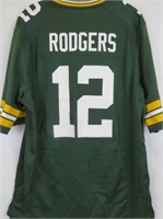 Nike #12 Aaron Rogers Green Bay Packers Jersey Lg