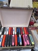 Case Lot: 8 Track Music Tapes