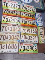 14 Indiana License Plates