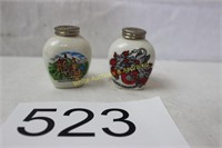 Antique Bavarian / German Souvenir S & P Shakers