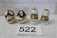 Hawaii / Florida Pairs of S & P Souvenir Shakers