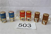 Rare Antique Beer Stein S & P Shaker Sets (3)